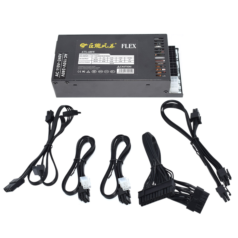 ใหม่ PC Power Supply 400W 600W - Flex Atx Power Supply 600W 1U บทวิจารณ์และราคา