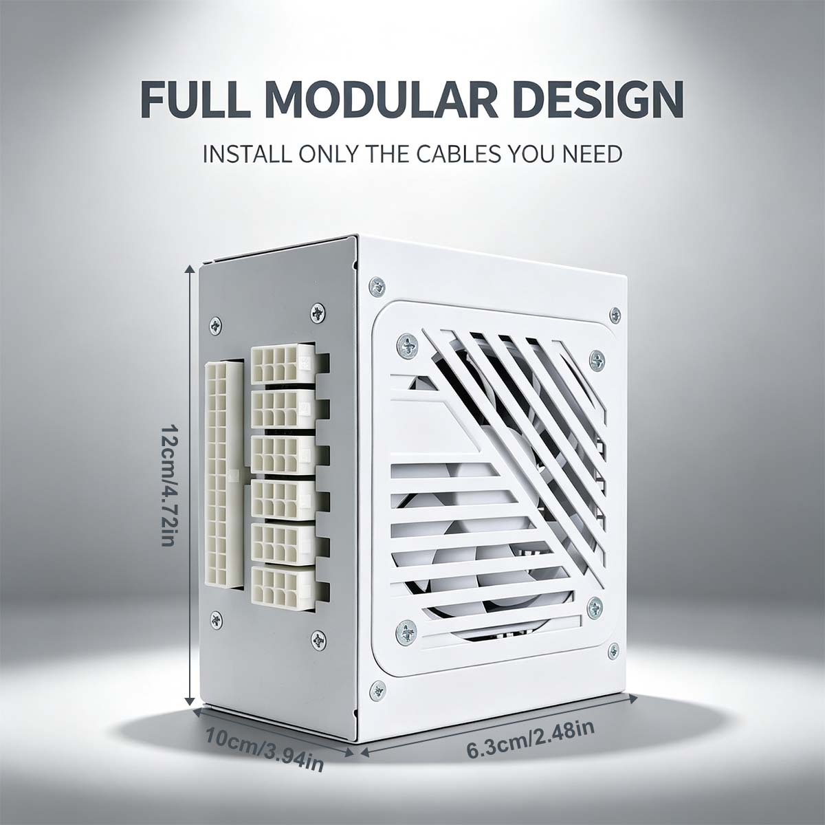 แหล่งจ่ายไฟ SFX ขนาด 600 วัตต์ - 750W Sfx Fully Modular Power Supply บทวิจารณ์และราคา